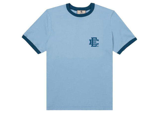 Eric Emanuel Eric Emanuel EE Ringer T-shirt Delicate Blue/Navy - view 1