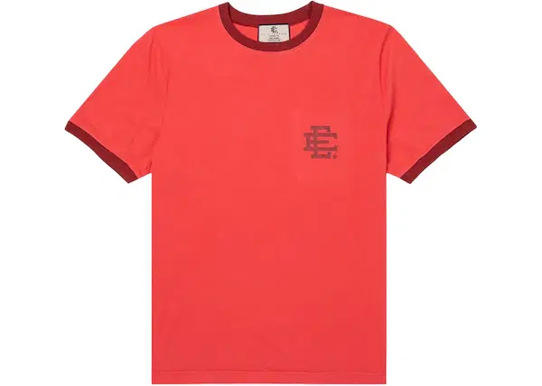 Buy Eric Emanuel EE Ringer T-shirt Magenta/Brick at Sasom – Authentic and Ready to Ship