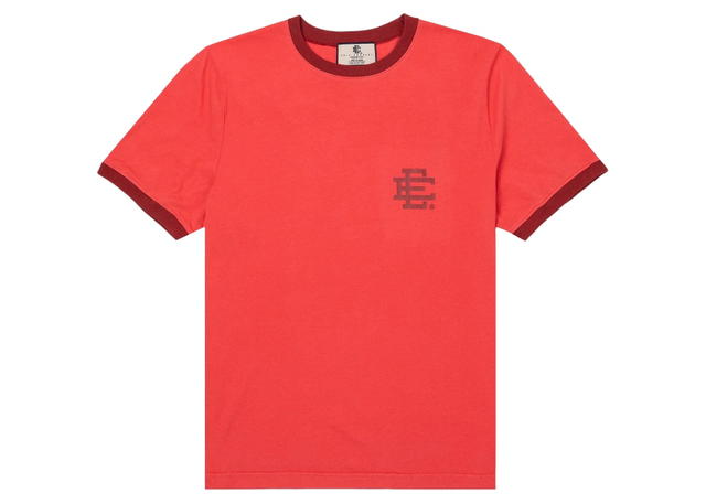 Eric Emanuel Eric Emanuel EE Ringer T-shirt Magenta/Brick - view 1