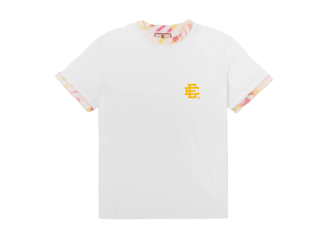Eric Emanuel Eric Emanuel EE Ringer T-Shirt White/Yellow Tie Dye - view 1