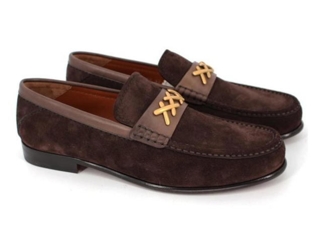 Zegna Ermenegildo Zegna XXX Suade Penny Loafers Brown - view 3