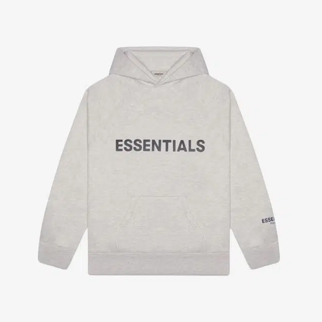 Fear of God Essentials 3D Silicon Applique Pullover Hoodie Heather Oatmeal/Dark Heather Oatmeal - 20FW - view 2