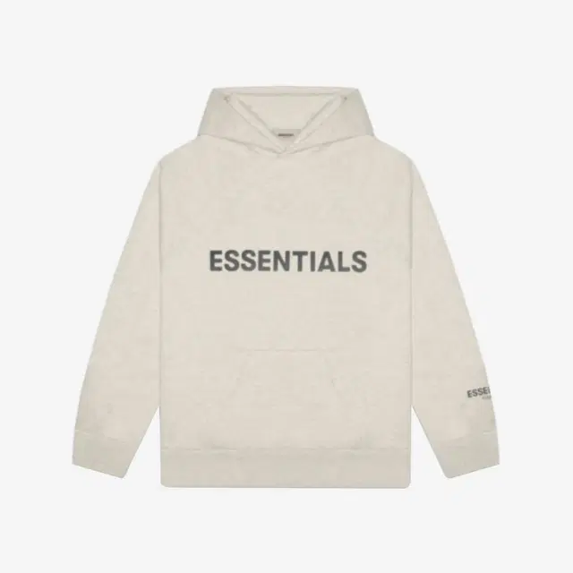 Fear of God Essentials 3D Silicon Applique Pullover Hoodie Oatmeal/Oatmeal Heather/Light Heather Oatmeal 2020 - view 2