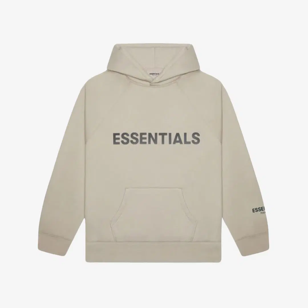 Fear of God Essentials 3D Silicon Applique Pullover Hoodie Olive/Khaki - 20FW