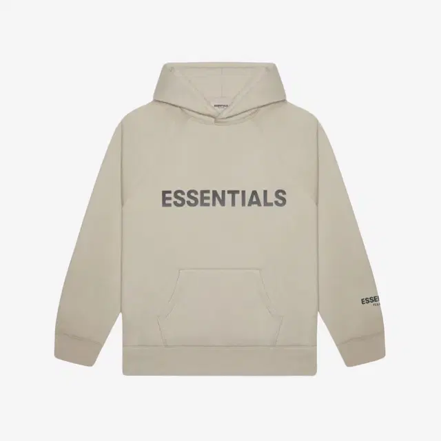 Fear of God Essentials 3D Silicon Applique Pullover Hoodie Olive/Khaki - 20FW - view 1