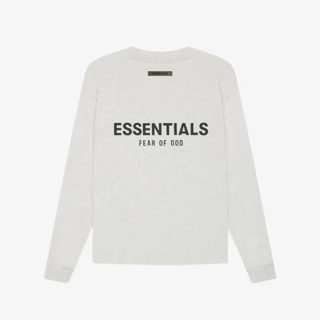 Fear of God Essentials Long Sleeve T-Shirt Oatmeal - 21SS - view 1