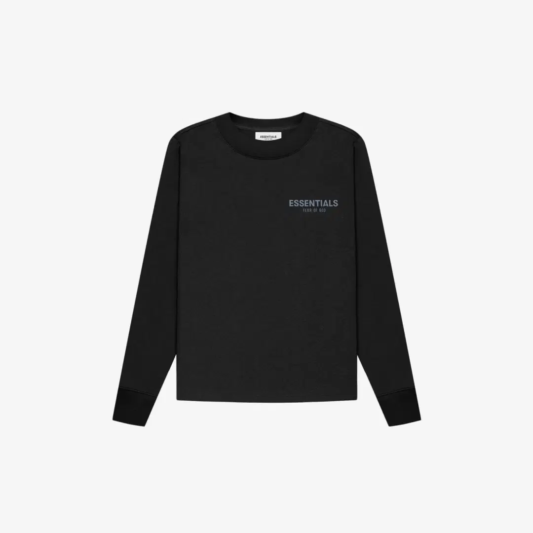 Fear of God (Kids) Essentials Long Sleeve T-Shirt Black - 21SS