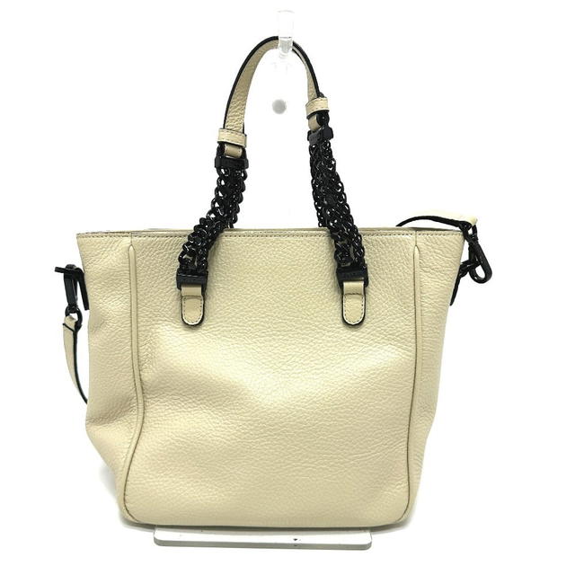 Etro ETRO 2WAY Chain Shoulder Bag Hand Bag Leather Beige - view 3