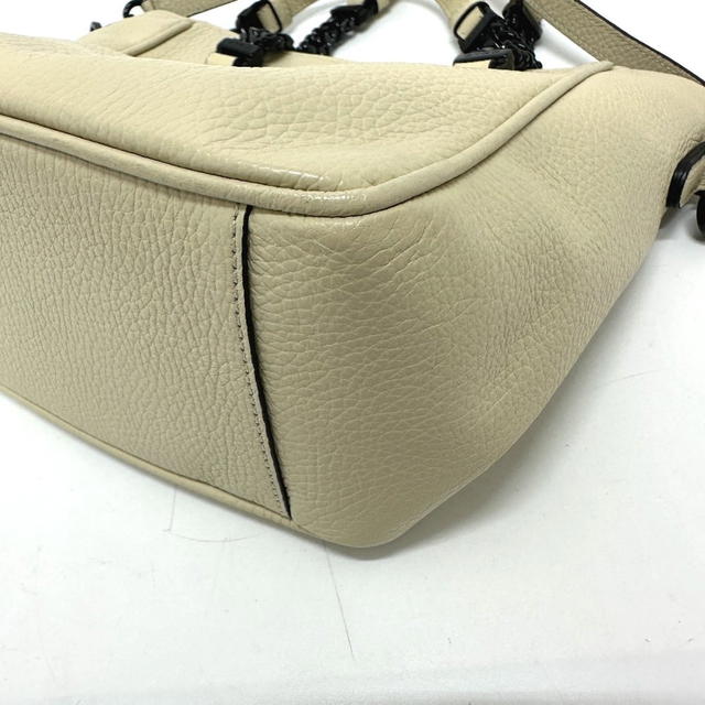 Etro ETRO 2WAY Chain Shoulder Bag Hand Bag Leather Beige - view 5