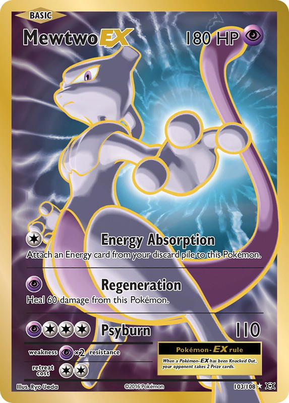 Pokemon Pokemon Mewtwo-EX RU [EVO 103/108] XY "Evolutions" (EN)