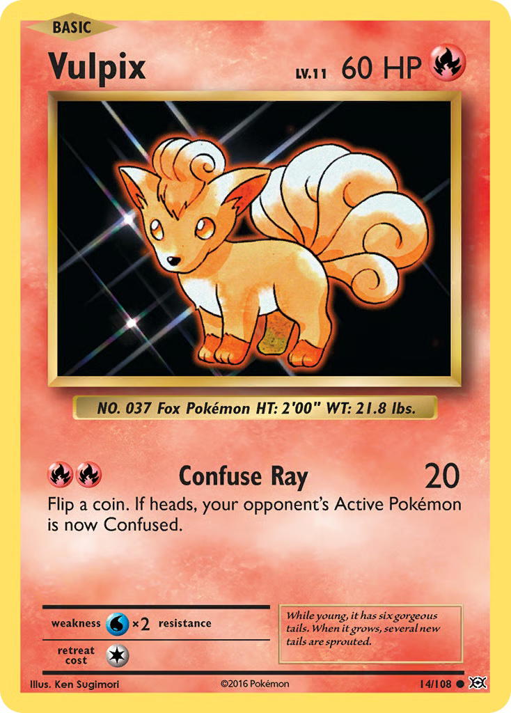 Pokemon Pokemon Vulpix C [EVO 14/108] XY "Evolutions" [ReverseHolo] (EN)