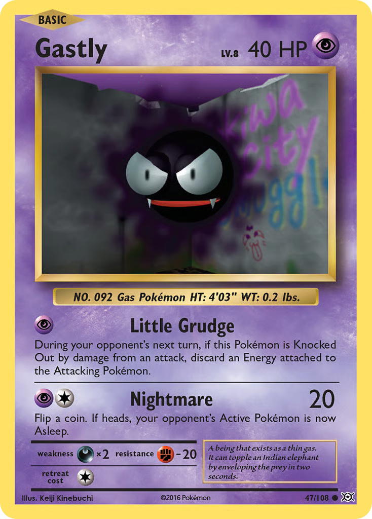 Pokemon Pokemon Gastly C [EVO 47/108] XY "Evolutions" [ReverseHolo] (EN)