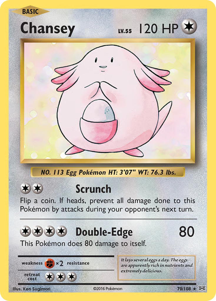 Pokemon Pokemon Chansey H [EVO 70/108] XY "Evolutions" [ReverseHolo] (EN)