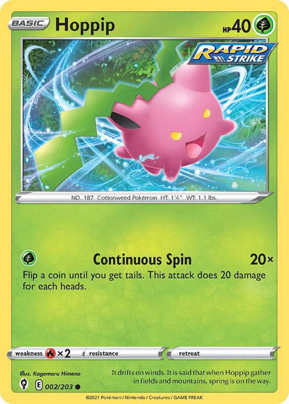 Pokemon Pokemon Hoppip C [EVS 002/203] Sword & Shield "Evolving Skies" (EN)