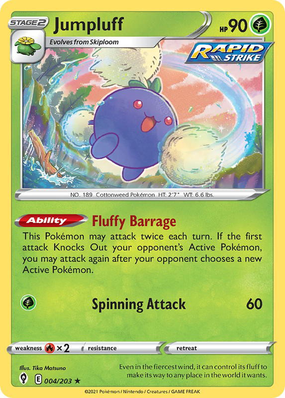 Pokemon Pokemon Jumpluff H [EVS 004/203] Sword & Shield "Evolving Skies" (EN)