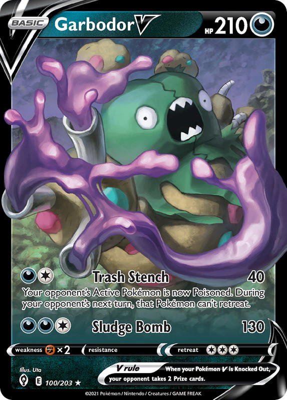 Pokemon Pokemon Garbodor V [EVS 100/203] Sword & Shield "Evolving Skies" (EN)