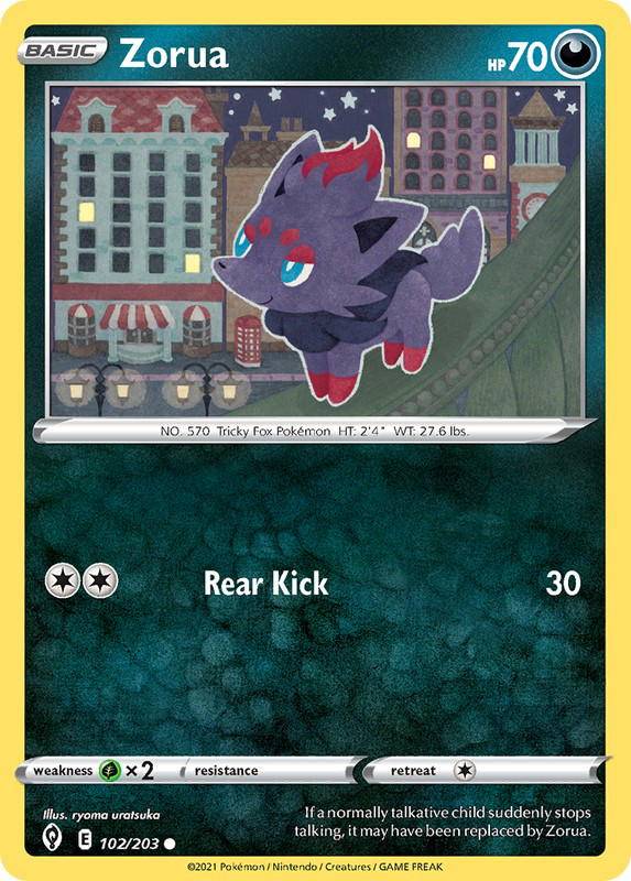 Pokemon Pokemon Zorua C [EVS 102/203] Sword & Shield "Evolving Skies" (EN)