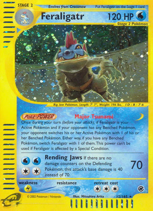 Pokemon Pokemon Feraligatr H [EX 12/165] E-Card "Expedition Base Set" [ReverseHolo] (EN)