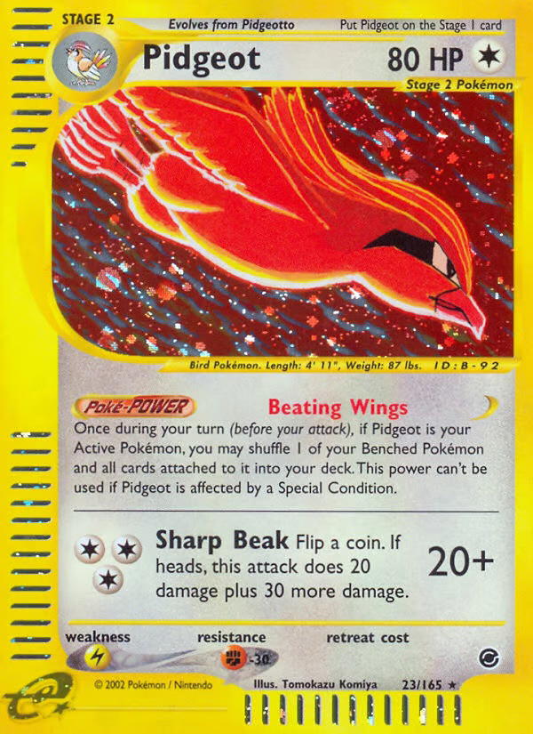 Pokemon Pokemon Pidgeot H [EX 23/165] E-Card "Expedition Base Set" [ReverseHolo] (EN)
