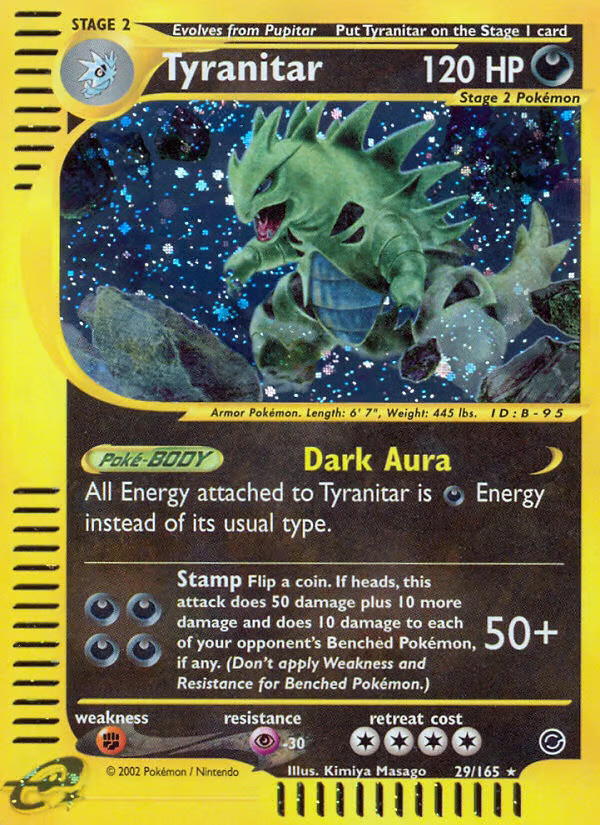 Pokemon Pokemon Tyranitar H [EX 29/165] E-Card "Expedition Base Set" [ReverseHolo] (EN)