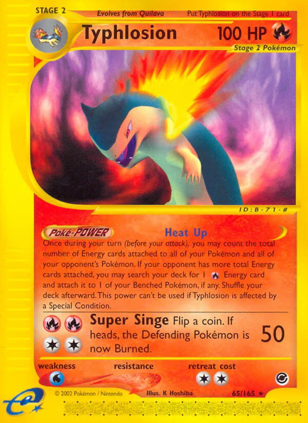 Pokemon Pokemon Typhlosion R [EX 65/165] E-Card "Expedition Base Set" [ReverseHolo] (EN)