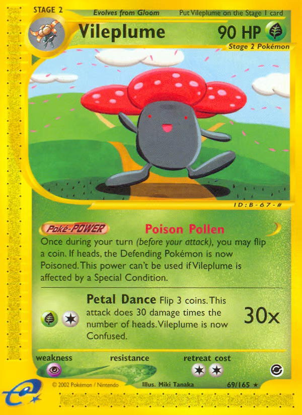 Pokemon Pokemon Vileplume R [EX 69/165] E-Card "Expedition Base Set" [ReverseHolo] (EN)