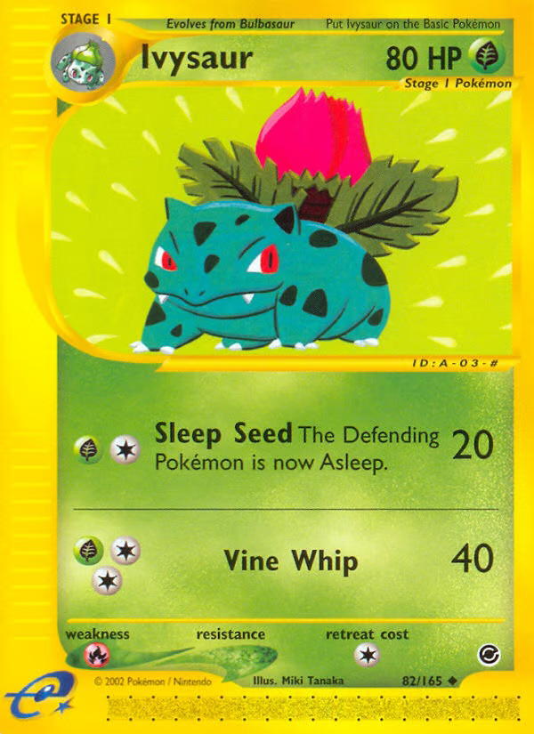 Pokemon Pokemon Ivysaur U [EX 82/165] E-Card "Expedition Base Set" [ReverseHolo] (EN)