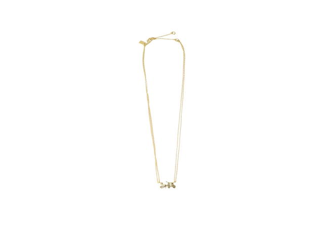 Coach Coach Horse And Carriage Double Chain Necklace Gold - view 2