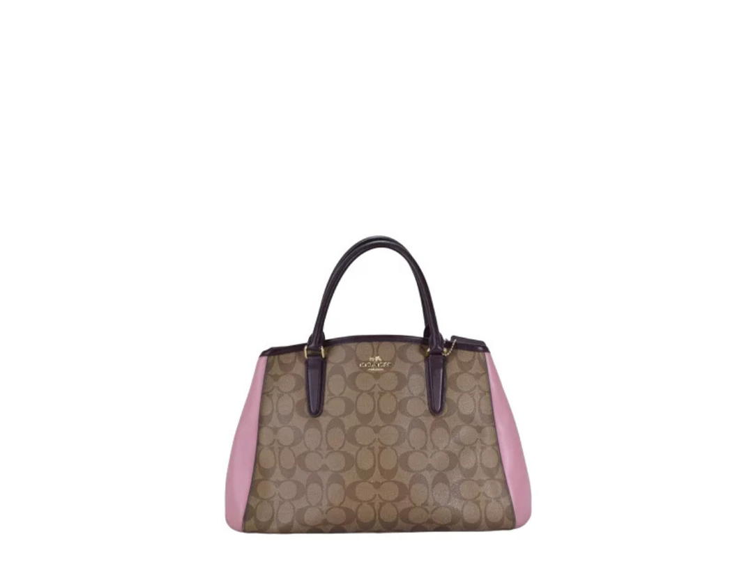 Coach Coach Shoulder Bag Brown Pink