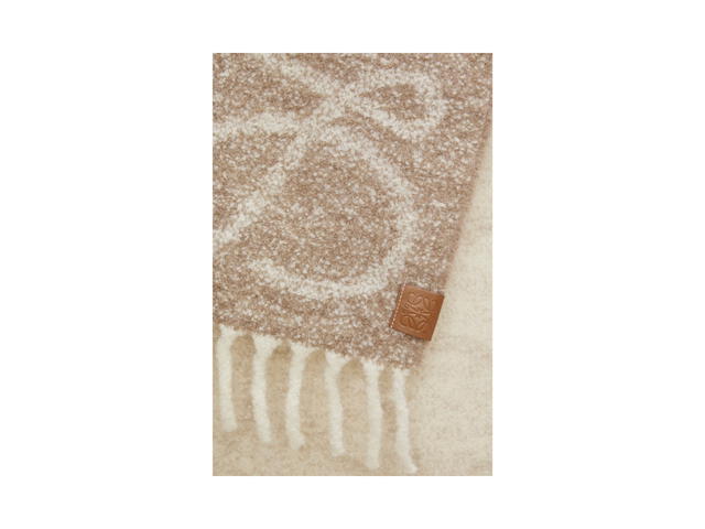 Loewe Loewe Anagram Scarf Beige White - view 5