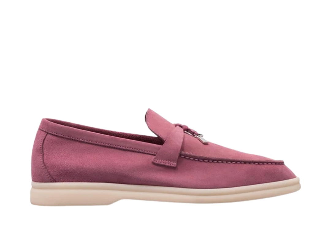 Loro Piana Loro Piana Summer Charms Walk 13 Suede Loafer Wild Mauve (W)