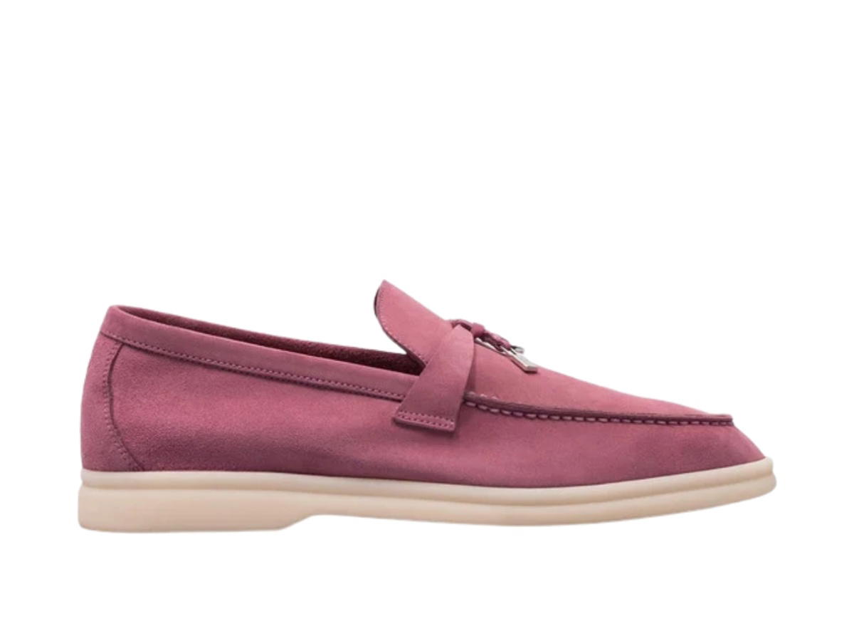 Loro Piana Loro Piana Summer Charms Walk 13 Suede Loafer Wild Mauve (W)