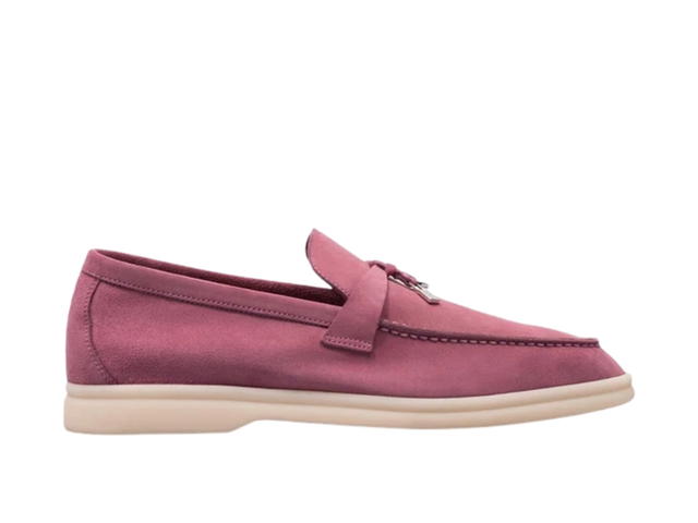 Loro Piana Loro Piana Summer Charms Walk 13 Suede Loafer Wild Mauve (W) - view 1