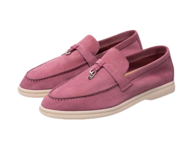 Loro Piana Loro Piana Summer Charms Walk 13 Suede Loafer Wild Mauve (W) - view 2