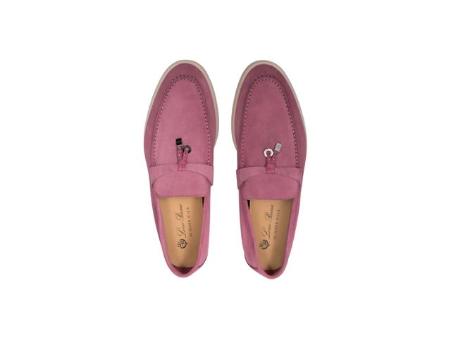 Loro Piana Loro Piana Summer Charms Walk 13 Suede Loafer Wild Mauve (W) - view 4