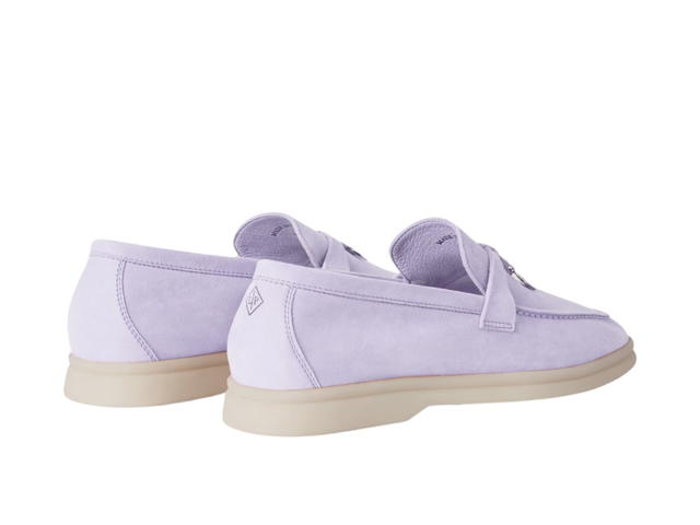 Loro Piana Loro Piana Summer Charms Walk Loafer In Suede Lilac Wagasa (Women's) - view 3