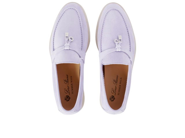 Loro Piana Loro Piana Summer Charms Walk Loafer In Suede Lilac Wagasa (Women's) - view 5