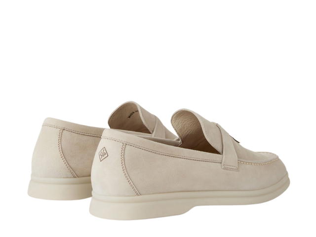 Loro Piana Loro Piana Summer Charms Walk Loafer Suede Calfskin Powder Pearl (Women's) - view 2