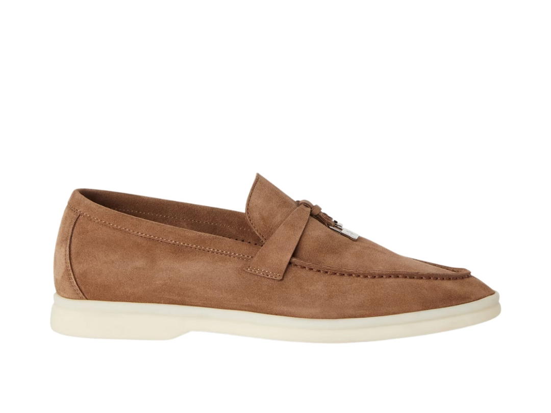 Loro Piana Loro Piana Summer Charms Walk Loafer In Suede Tundra (Women's)