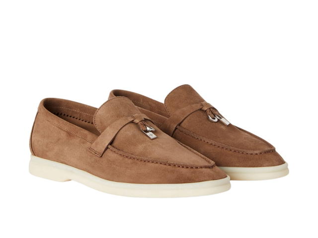 Loro Piana Loro Piana Summer Charms Walk Loafer In Suede Tundra (Women's) - view 2