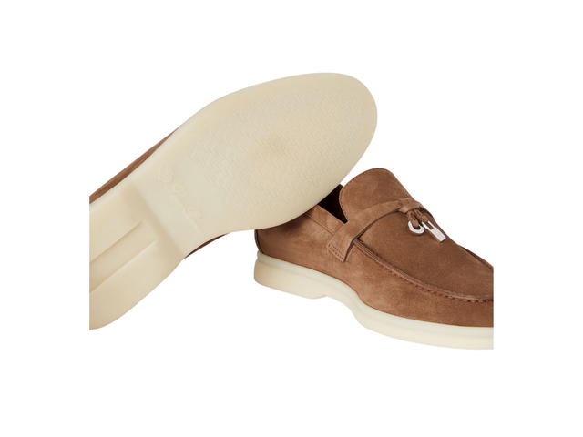 Loro Piana Loro Piana Summer Charms Walk Loafer In Suede Tundra (Women's) - view 4