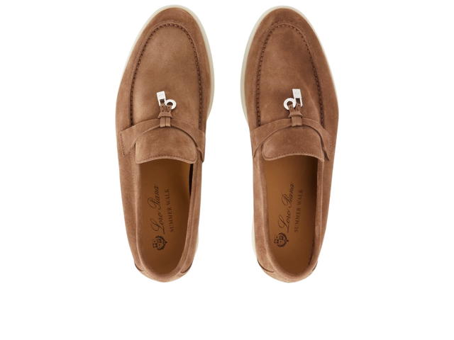 Loro Piana Loro Piana Summer Charms Walk Loafer In Suede Tundra (Women's) - view 5