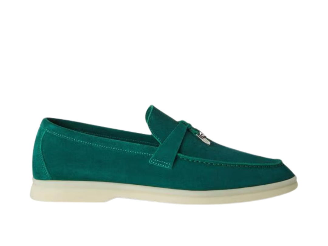 Loro Piana Loro Piana Summer Charms Walk Loafer Forest Leaves