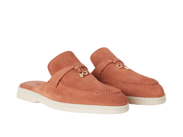 Loro Piana Loro Piana Charms Walk Babouche Loafer Dusty Orange - view 3