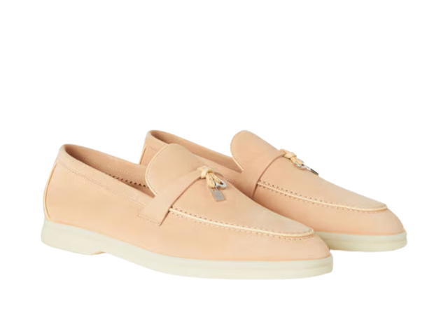 Loro Piana Loro Piana Summer Charms Walk Loafer Pink Reef - view 3