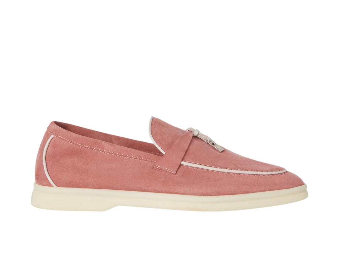 Loro Piana Loro Piana Summer Charms Walk Loafer In Suede Ancient Blush (Women's)