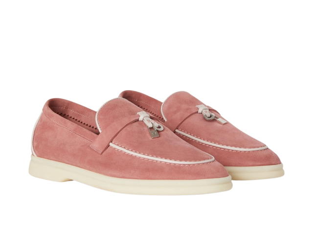 Loro Piana Loro Piana Summer Charms Walk Loafer In Suede Ancient Blush (Women's) - view 2