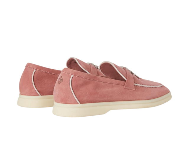 Loro Piana Loro Piana Summer Charms Walk Loafer In Suede Ancient Blush (Women's) - view 3