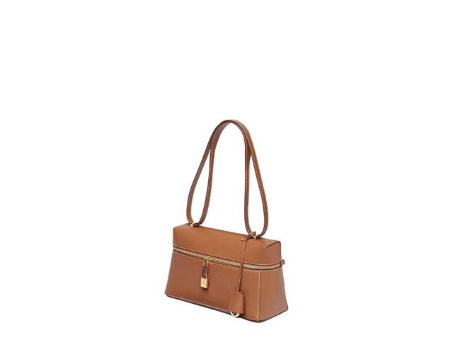 Loro Piana Loro Piana Extra Bag L27 In Smooth Calfskin With Gold Hardware Warm Tan Sun Gold - view 2