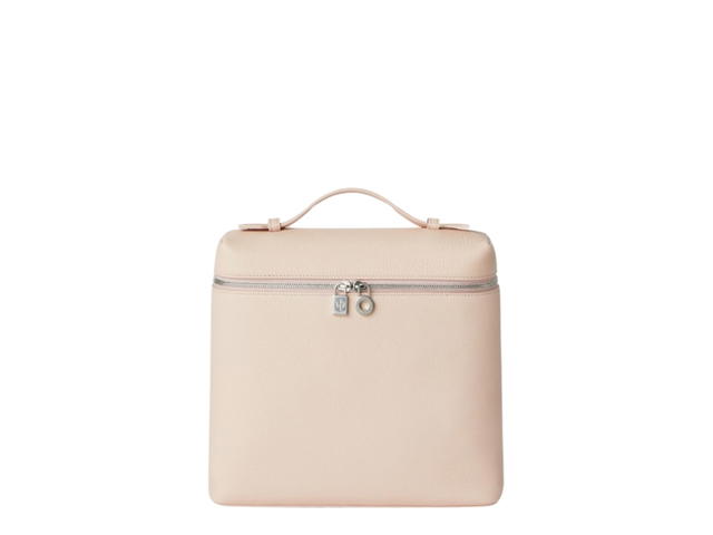 Loro Piana Loro Piana Extra Pocket Backpack L23.5 In Grained Calfskin With Antique Silver Hardware Candoglia Marble - view 1